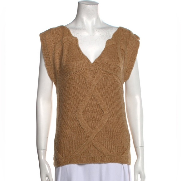 Tory Burch V-Neck Sweater - Picture 1 of 9